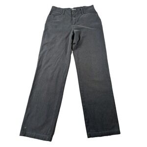 Lee Jeans Womens Relaxed Fit‎ Straight Leg Mid Rise Black Stretch Size 10 Long